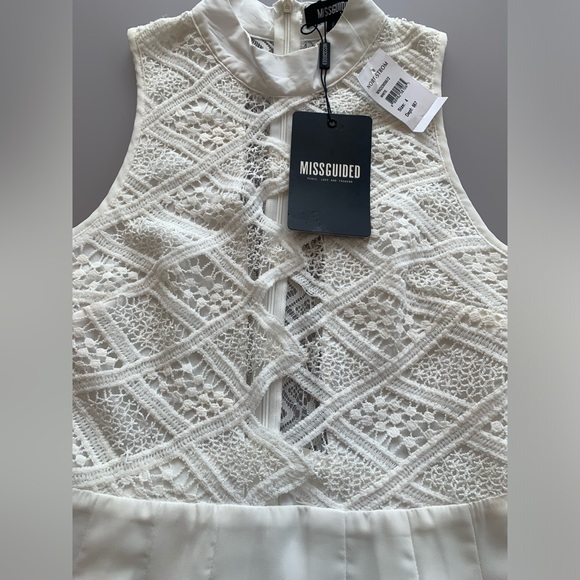 NWT Missguided White Lace Skater Dress | 4 - Picture 2 of 4
